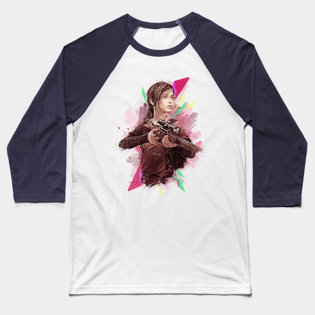 Ellie The Last of Us Part II Baseball T-Shirt by Creativedy Stuff